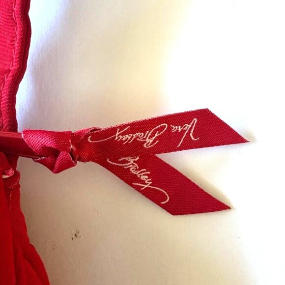 Solid Red Quilted Vera Bradley Crossbody Bag Purse - small pristine condition - Picture 7 of 7